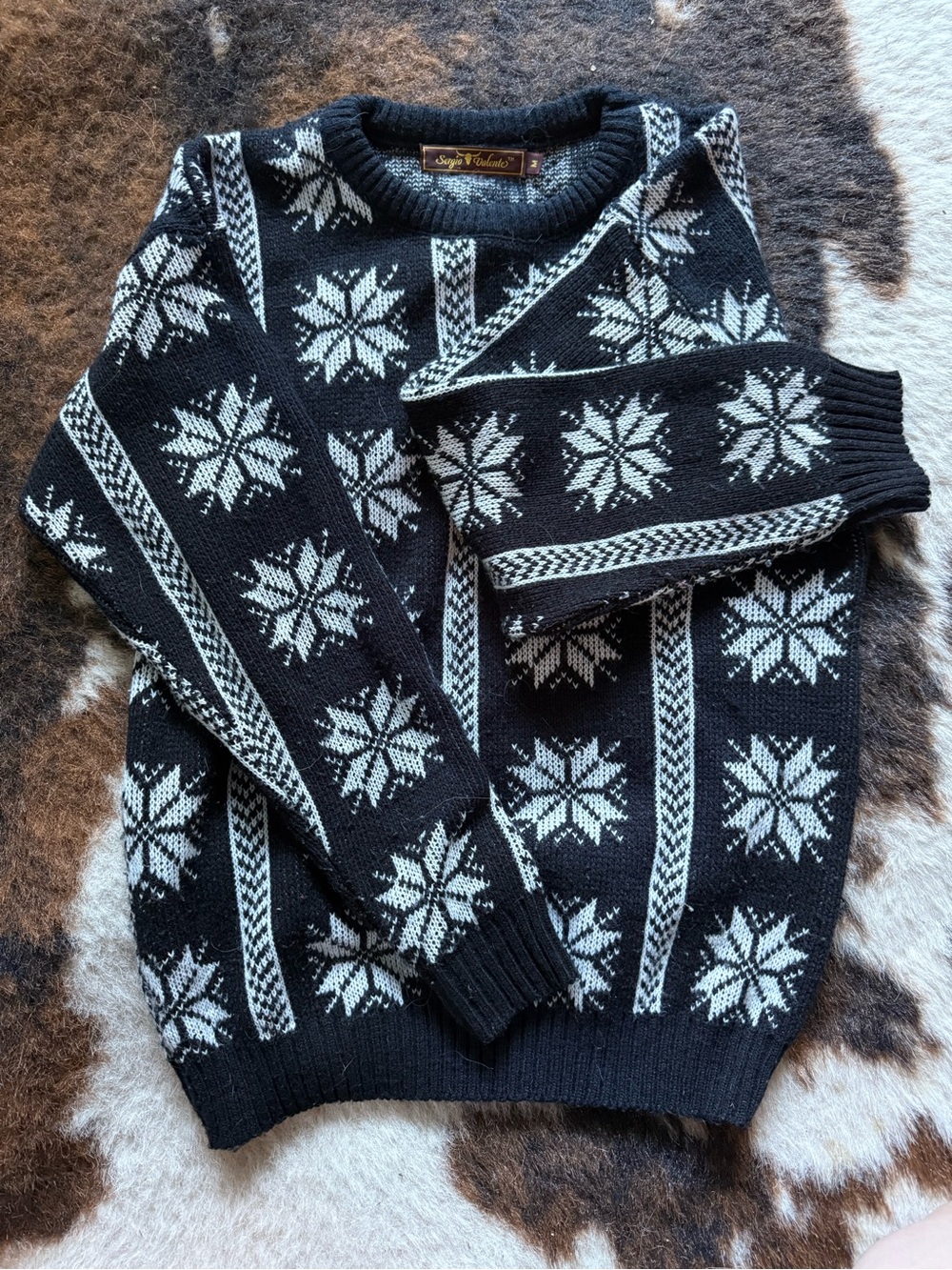 Sergio Valente Snowflake Crewneck Sweater